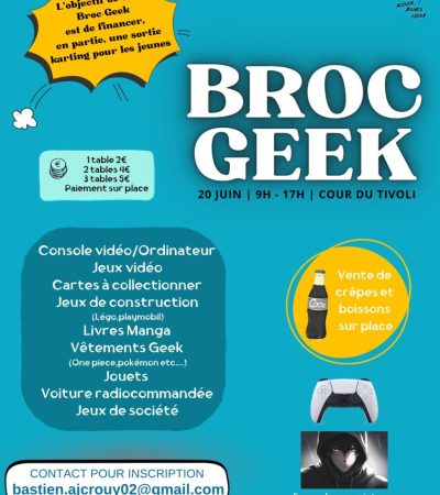 BROCGEEK AU PROFIT DES ADOS