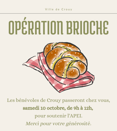 ℹ️ Opération Brioche