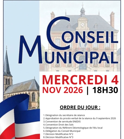 ℹ️ CONSEIL MUNICIPAL